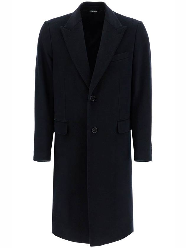 single-breasted cashmere coat - DOLCE&GABBANA - BALAAN 1