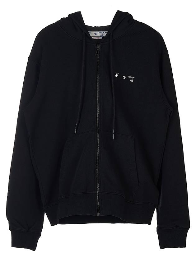 Caravaggio Printed Zip-Up Hoodie Black - OFF WHITE - BALAAN 3