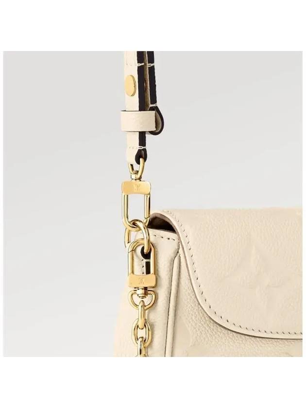 Ivy Crossbody Bag On Chain Monogram Empreinte Cream - LOUIS VUITTON - BALAAN 3