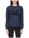 Bimba Cashmere Knit Top Navy - MAX MARA - BALAAN.