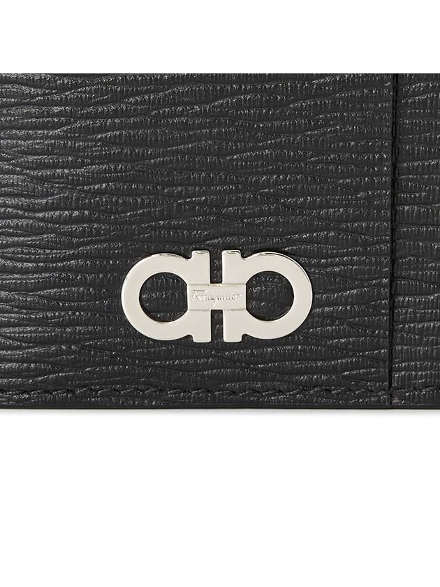 Gancini Card Wallet Black - SALVATORE FERRAGAMO - BALAAN 7