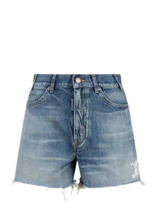 Skate Denim Shorts Blue - CELINE - BALAAN 2