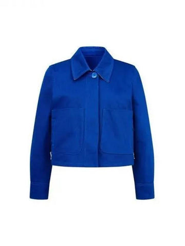 Women s Cotton Twill Shirt Jacket Blue 271209 - EMPORIO ARMANI - BALAAN 1