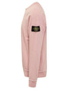 OLD Treatment Wappen Patch Crew Neck Sweatshirt Pink - STONE ISLAND - BALAAN 5