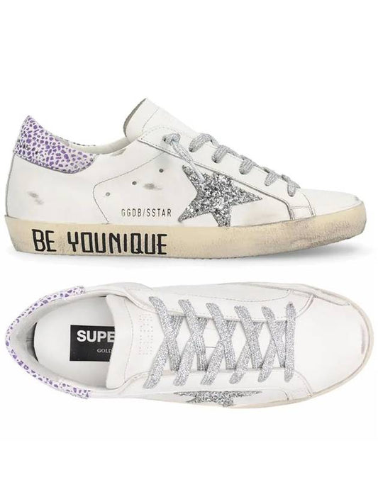 Women's Glitter Superstar Low Top Sneakers White - GOLDEN GOOSE - BALAAN 2