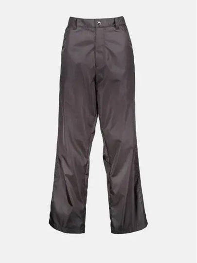 Triangle Logo Re-Nylon Straight Pants Grey - PRADA - BALAAN 2