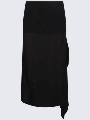 Jil Sander Black Wool Skirt - JIL SANDER - BALAAN 1