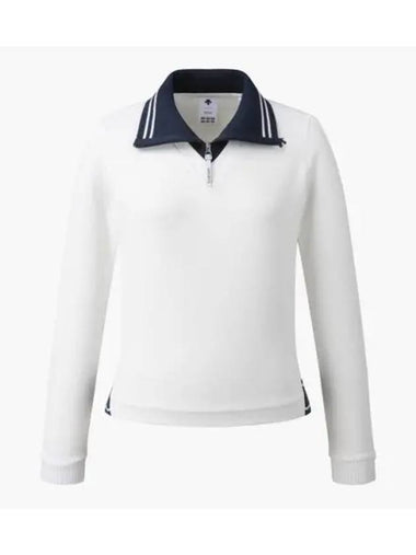 GOLF Women s Knit Collar Layered T Shirt DP32WFTL97 - DESCENTE - BALAAN 1