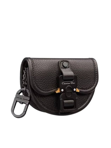 Nano Gallop Grained Calfskin Pouch Black - DIOR - BALAAN 1