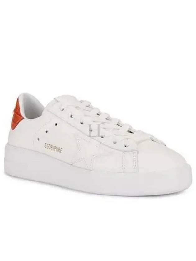 Pure Star Orange Tab Low Top Sneakers White - GOLDEN GOOSE - BALAAN 2