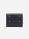 Zip Compact Tri-Fold Half Wallet Black - MAISON MARGIELA - BALAAN 2