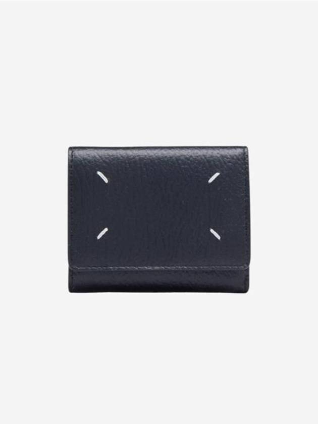 Zip Compact Tri-Fold Half Wallet Black - MAISON MARGIELA - BALAAN 2