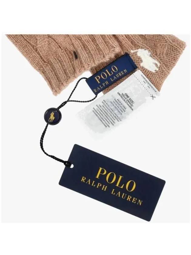 WC0638 220 Pony Cable Knit Gloves - POLO RALPH LAUREN - BALAAN 5