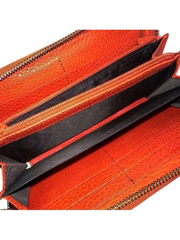 308004 Orange leather interlocking Soho long wallet - GUCCI - BALAAN 7