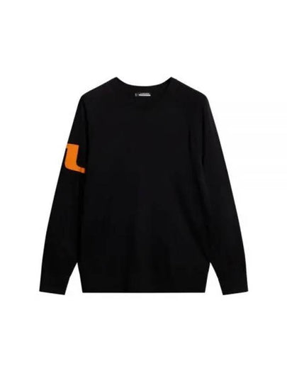 Men's Gusten Knit Sweater Black - J.LINDEBERG - BALAAN 2