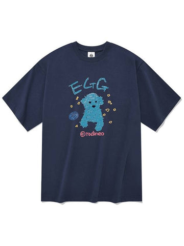 Egg short sleeve t shirt navy - RADINEO - BALAAN 1