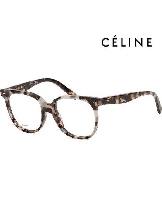 Glasses frame CL5010IN 055 overfit leopard skin square horn - CELINE - BALAAN 1