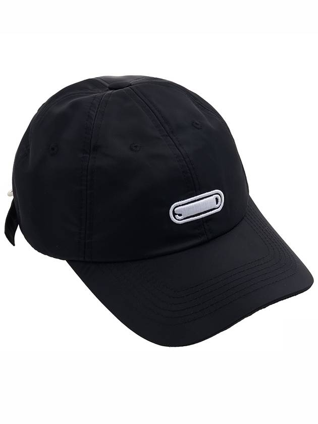 Men's Nylon Ball Cap Black - SOLID HOMME - BALAAN 4