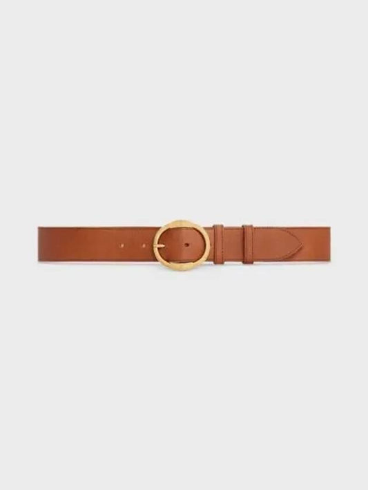 Large 35mm Twin Triomphe Vintage Calfskin Belt Camel - CELINE - BALAAN 2