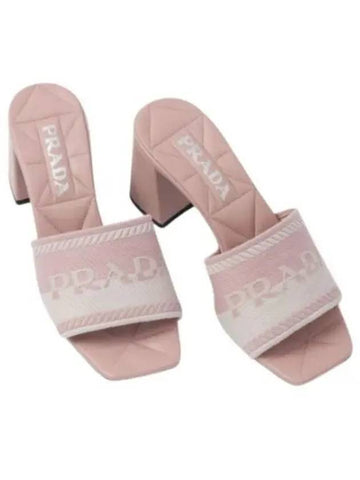 1XX612 3LKB F0PFG Fabric Slides - PRADA - BALAAN 1