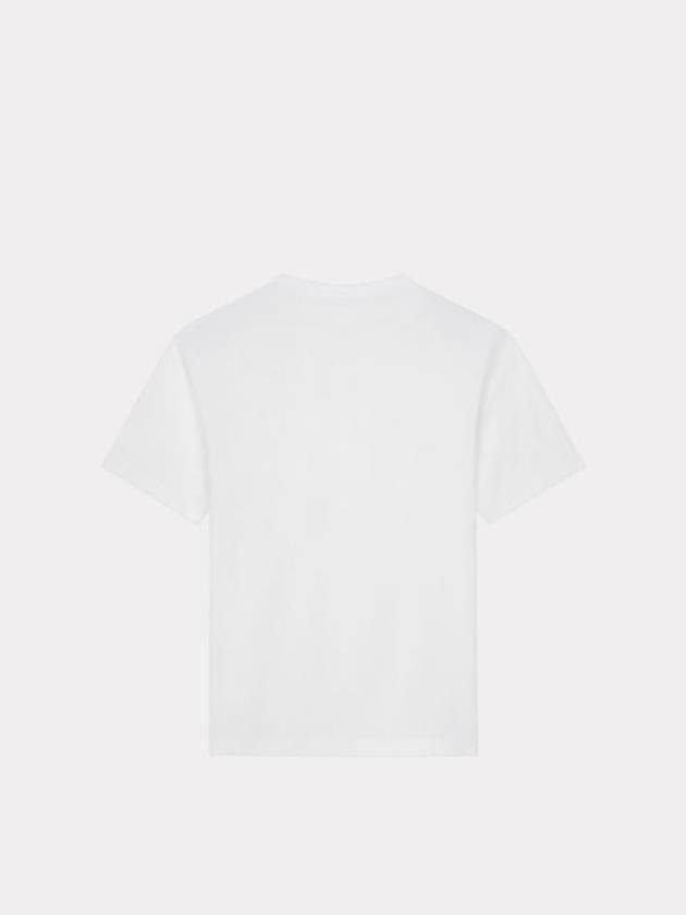 Paris Logo Print Cotton Short Sleeve T-Shirt White - KENZO - BALAAN 3