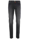 Men's Cotton Straight Jeans Black - KITON - BALAAN 3