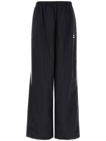 Embroidered Logo Nylon Track Pants Black - BALENCIAGA - BALAAN 1