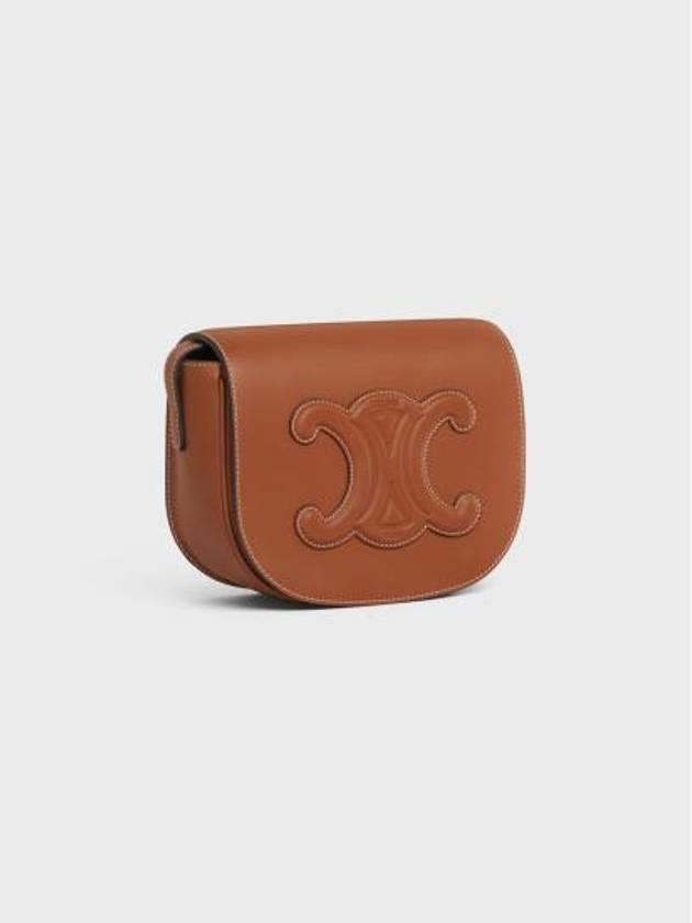 Folco Cuir Triomphe Calfskin Cross Bag Tan - CELINE - BALAAN 3