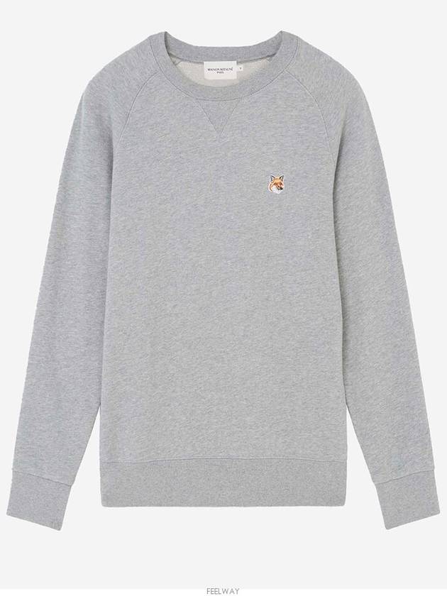 Fox Head Patch Classic Sweatshirt Grey Melange - MAISON KITSUNE - BALAAN 2