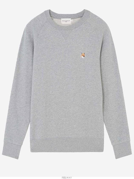 Fox Head Patch Classic Sweatshirt Grey Melange - MAISON KITSUNE - BALAAN 2