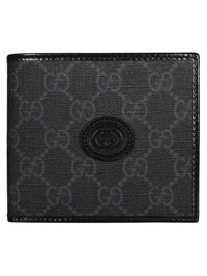 Interlocking G Coin Half Wallet Black - GUCCI - BALAAN 2