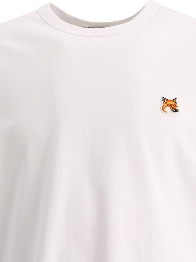 Fox Head Patch Classic Short Sleeve T-Shirt White - MAISON KITSUNE - BALAAN 4