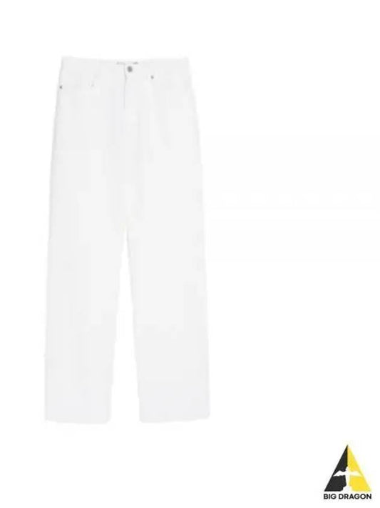 Giulia Cotton Straight Pants White - MAX MARA - BALAAN 2