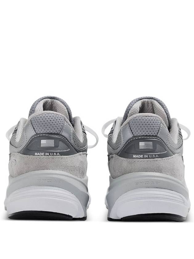 990V6 Castlerock Low-Top Sneakers Grey - NEW BALANCE - BALAAN 4