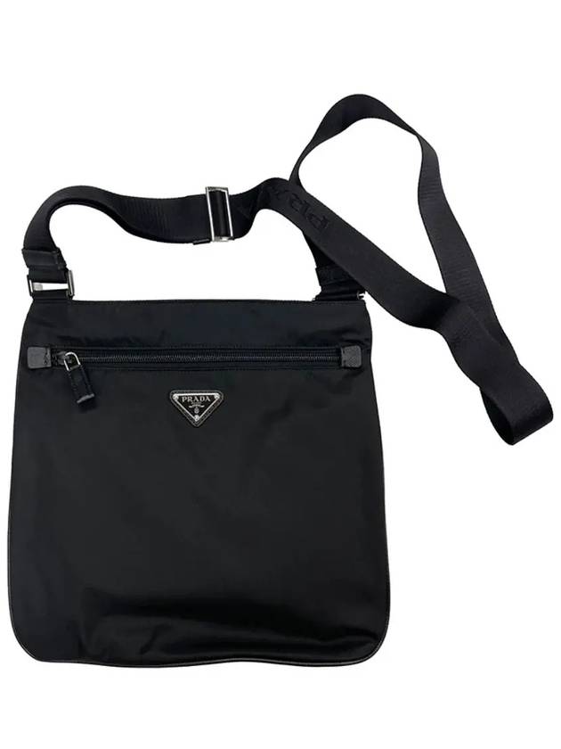 Nylon Triangle Logo Cross Bag Black - PRADA - BALAAN 2