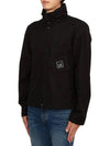 Metropolis Series HyST Stand Collar Zip Up Jacket Black - CP COMPANY - BALAAN 4