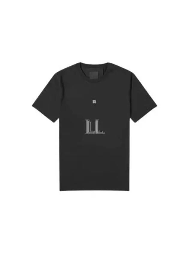 4G Logo Cotton Short Sleeve T-shirt Black - GIVENCHY - BALAAN 2