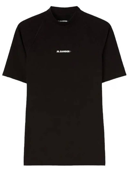 Logo Print Short Sleeve T-Shirt Black - JIL SANDER - BALAAN 2