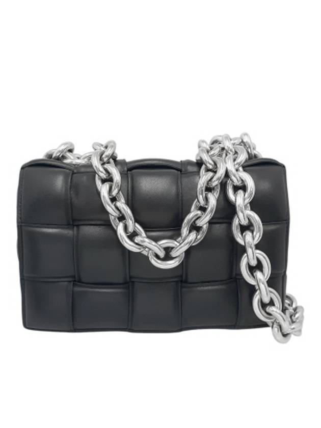 631421 Padded cassette silver chain shoulder bag - BOTTEGA VENETA - BALAAN 1