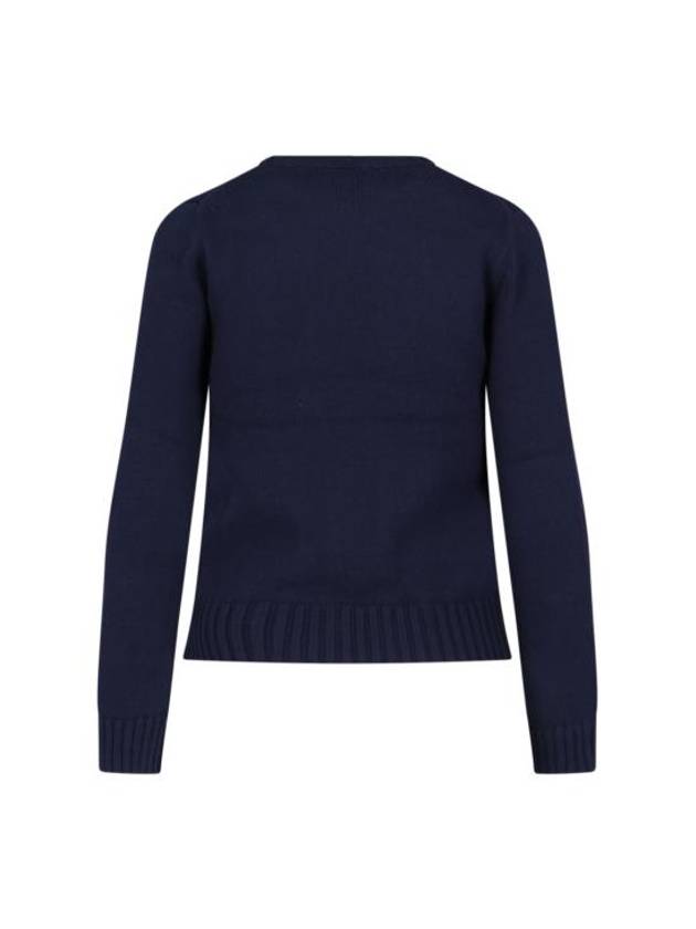 Flag Cotton Crew Neck Knit Top Navy - POLO RALPH LAUREN - BALAAN 3