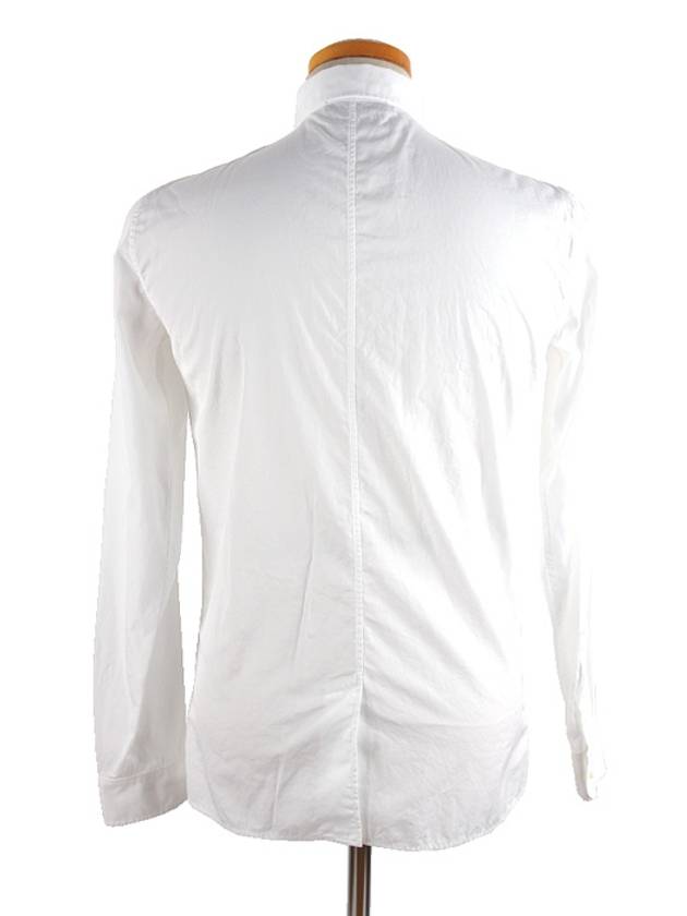 slim fit long sleeve shirt white - DSQUARED2 - BALAAN 4