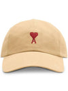 De Coeur Logo Ball Cap Sand - AMI - BALAAN 2