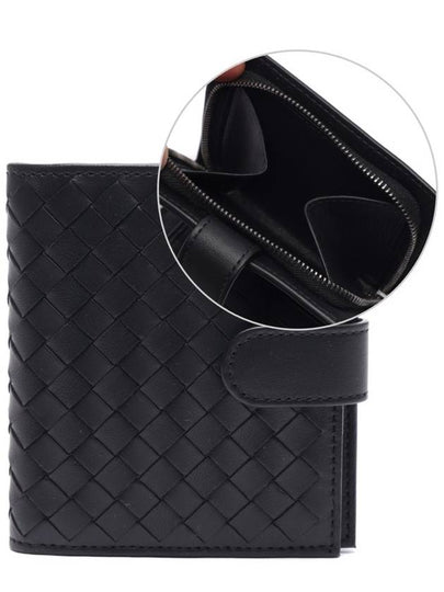 Intrecciato Nappa Half Wallet Black - BOTTEGA VENETA - BALAAN 2