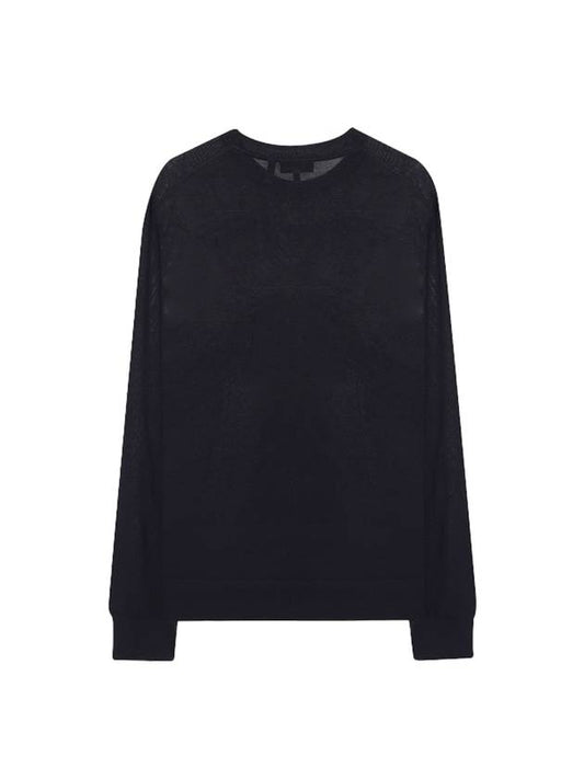 crew neck wool slim fit knit top black - THEORY - BALAAN.