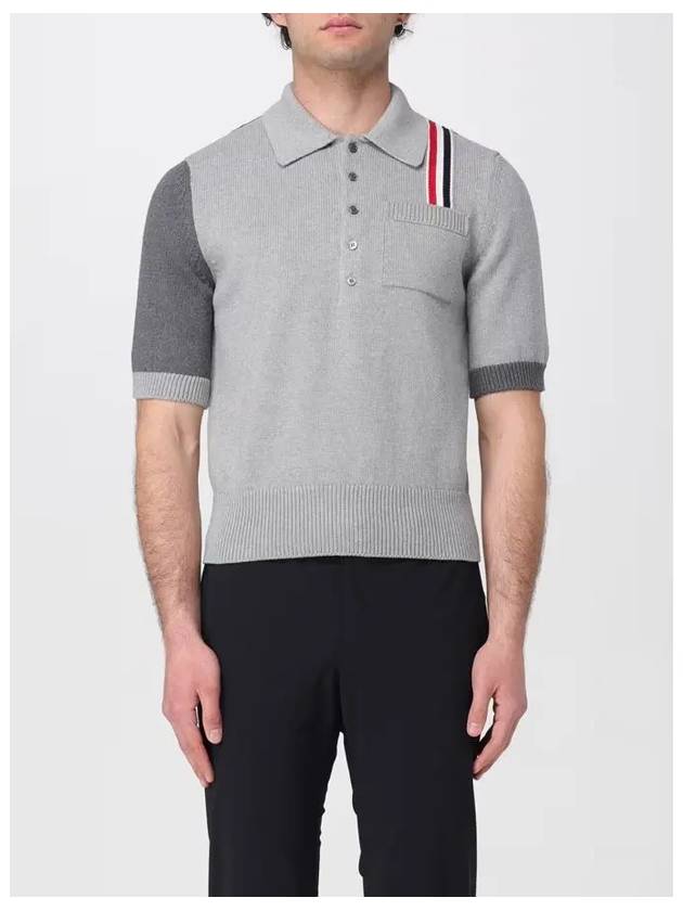 Fun Mix Jersey Stitch Knitted Polo Shirt - THOM BROWNE - BALAAN 6