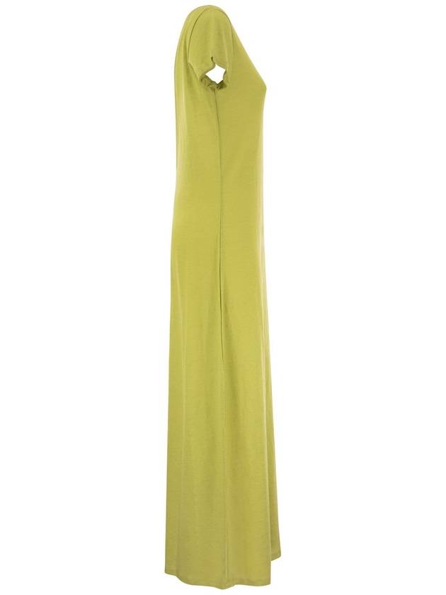 Dress with back neckline - MAJESTIC FILATURES - BALAAN 3