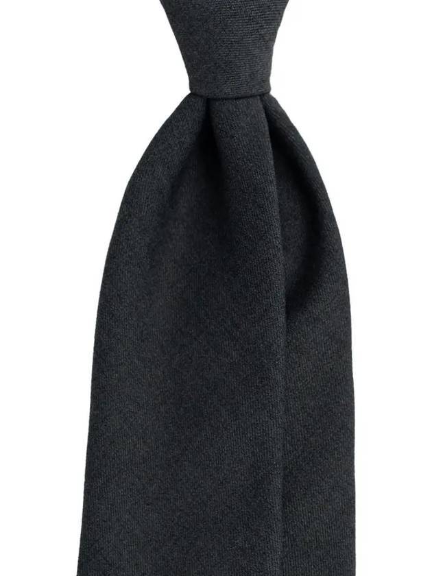 Daily Office Wool Tie Charcoal - MANNERGRAM - BALAAN 1