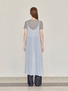 See through sleeveless long dress sky blue - LESEIZIEME - BALAAN 7