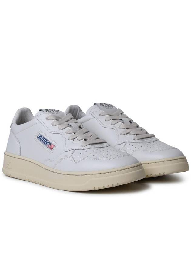 Medalist Leather Low Top Sneakers White - AUTRY - BALAAN 3