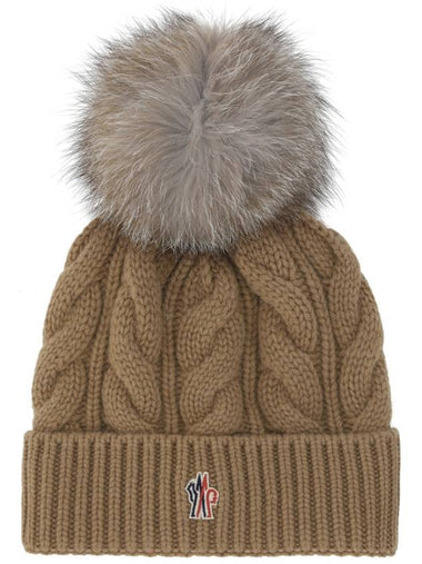 logo patch foam beanie - MONCLER - BALAAN 1